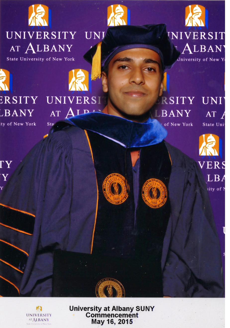 Commencement portrait at SUNY Albany