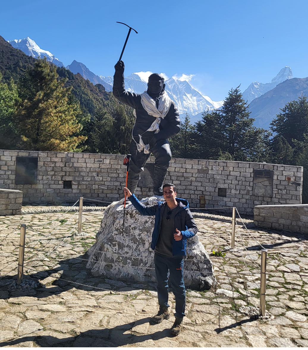 At the Tenzing Norgay Memorial